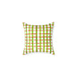 Fresh streaks and sweet stripes square canvas poly pillow, 16" x 16"