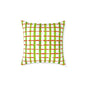 Fresh streaks and sweet stripes square canvas poly pillow, 16" x 16"